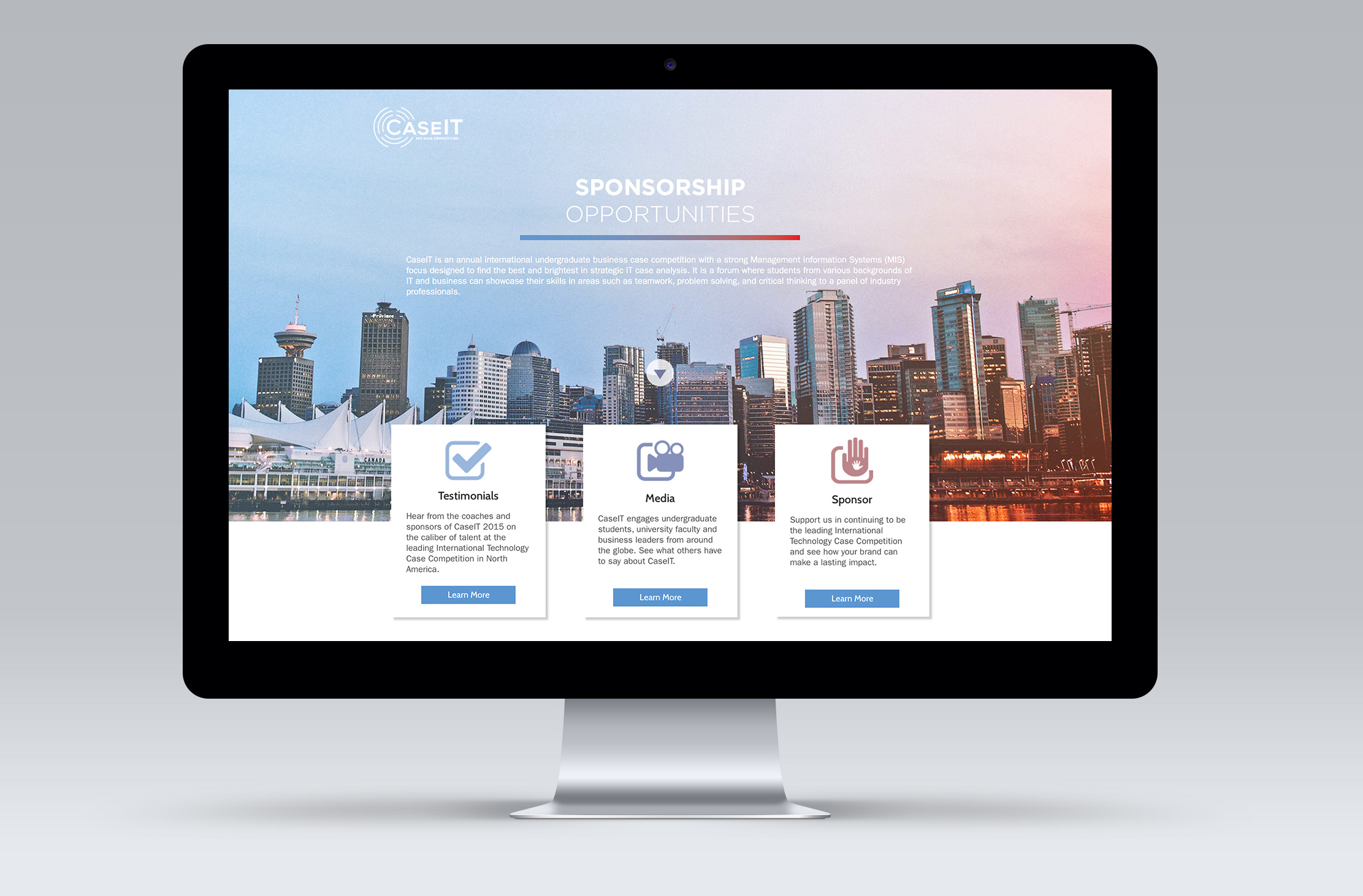 CaseIT Sponsorship Microsite