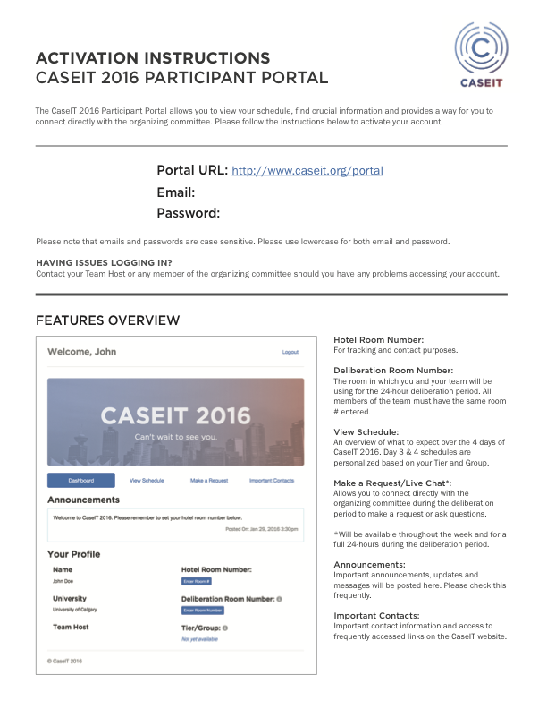 CaseIT Participant Portal Instructions