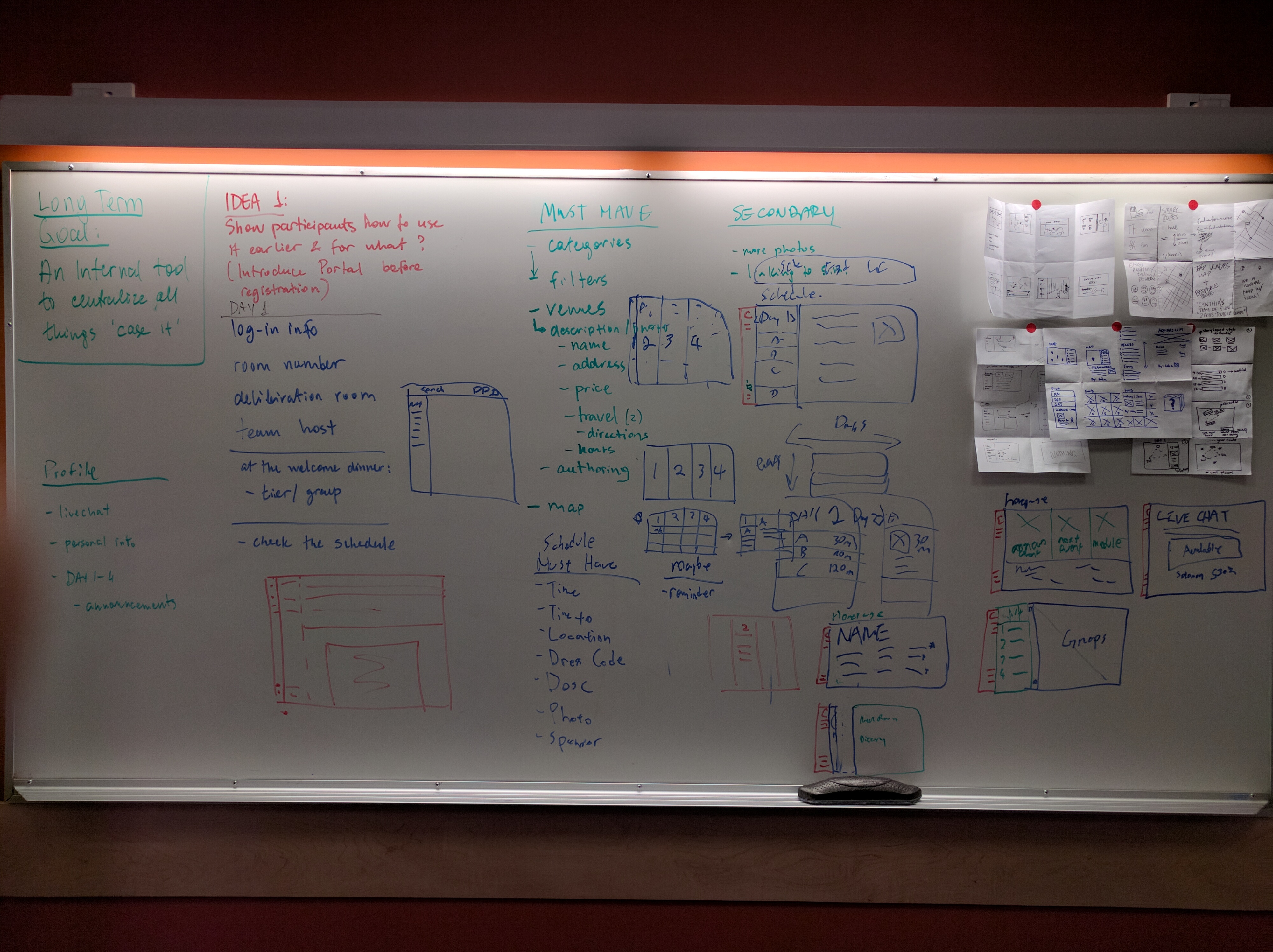 Wireframe and Layout Sketches